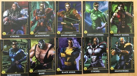Lot Of 10 Injustice Gods Among Us Arcade Regular Cards