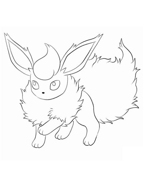 All Pokemon Eeveelutions Coloring Pages Sketch Coloring Page