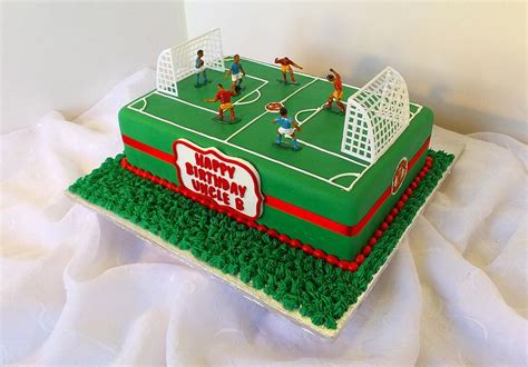 Soccer Field Shaped Birthday Cake Astrid De Flickr Soccer Birthday
