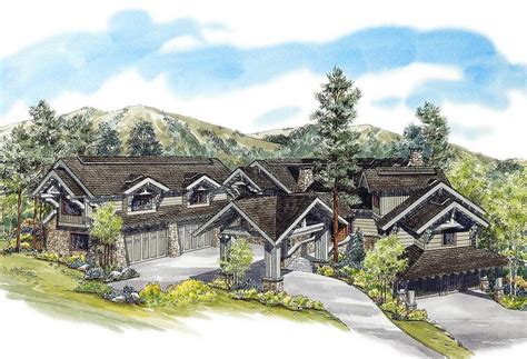 Plan 11598kn 6 Bed Mountain Retreat With Porte Cochere In 2022