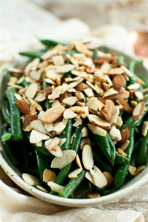 Garlic Butter Green Beans With Toasted Almonds Recipe