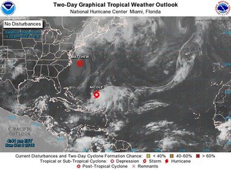 Tropical Storm Nicole Could Become A Hurricane Again By Monday