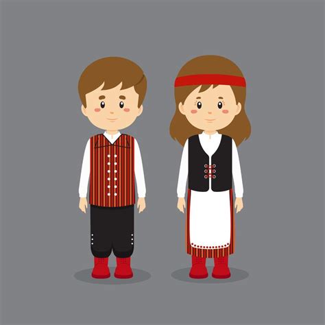 couple character wearing finland national dress 4649481 vector art at vecteezy