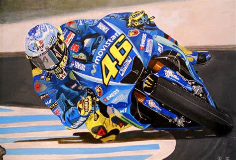 Valentino Rossi Painting By Franco Fumo Artmajeur