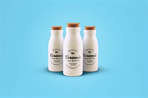 Download Ceramic Bottles PSD MockUp FREE on Behance