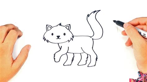 Como Dibujar Un Gato Para Niños Dibujo De Gato Paso A Paso Youtube