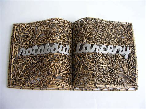 John Mcqueen Book Of Larceny By John Mcqueen Sculpture Made Of