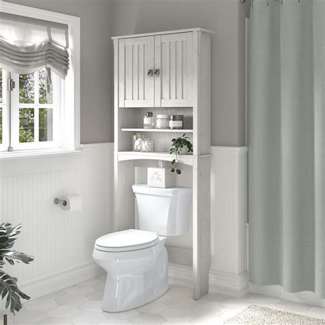 Oak bathroom cabinets over toilet. Salinas Over The Toilet Storage Cabinet in Linen White Oak ...