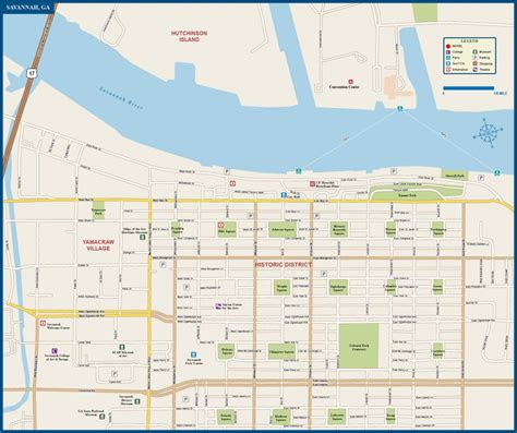 Printable Map Of Savannah Free Printable Maps