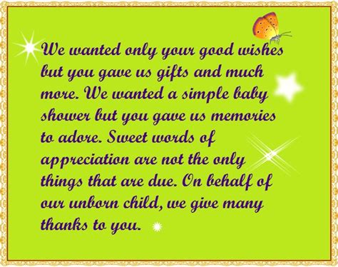 Thank You For Coming To My Baby Shower Poems Home Design Ideas