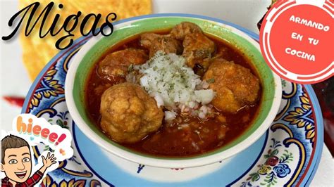 Receta de cocina sobre como hacer migas de pan con panceta y chorizo. Migas De Pan a mi Estilo - YouTube