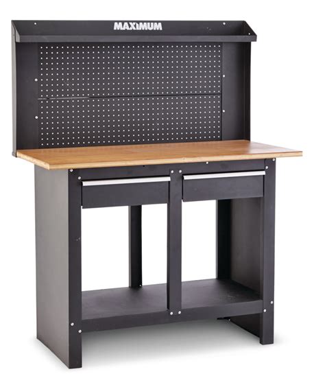 Maximum Steel Heavy Duty Workbenchwork Table W Pegboard Slide