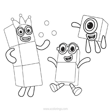 Free Printable Numberblocks Coloring Pages - Numberblocks Coloring