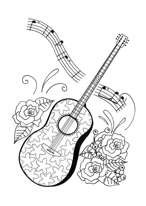 Saraswati, the hindu goddess of knowledge and. For the Love of Music Adult Coloring Page | FaveCrafts.com