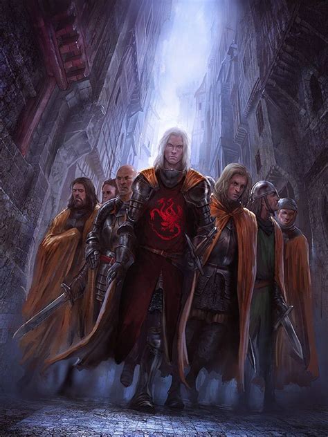 Daemon Blackfyre And The Gold Cloaks Cool Illustration By Marc