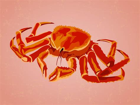 Crab Vector Vector Art And Graphics