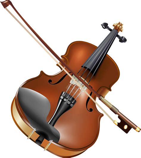 An Illustration Of A Violin And Bow On A White Background