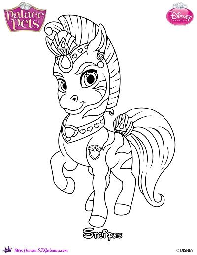 Explore 623989 free printable coloring pages for you can use our amazing online tool to color and edit the following coloring pages palace pets. Princess Palace Pets Coloring Page of Stripes | SKGaleana