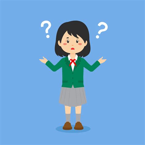 Student Confused With Question Mark 2380371 Vector Art At Vecteezy