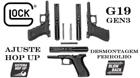 Desmontagem Ferrolho Slide E Ajuste Hop Up Umarex Glock G19 Gen3 By