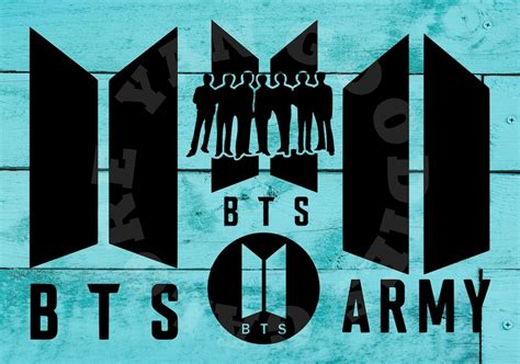 BTS Logo BTS ARMY Designs Kpop Decal Svg Png Instant Etsy