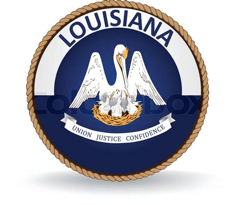 Louisiana State Seal Stock Vector Colourbox