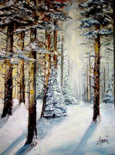 Zimski Pejzaž šuma Azer Basic Art Galerija