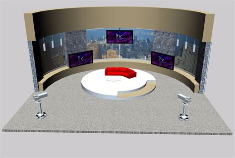 Daytime Tv Talk Show Set Environment Fbx Format 3d Environmposerworld