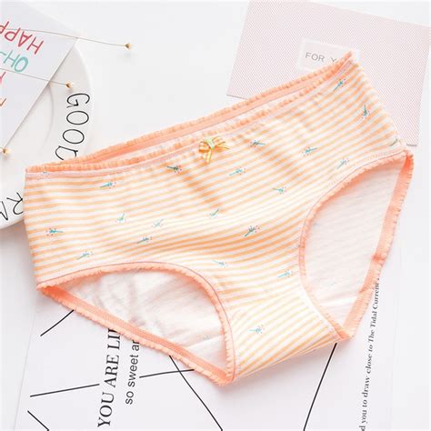 2018 new underwear for women cotton panties cherry print breifs sexy lingeries female panties