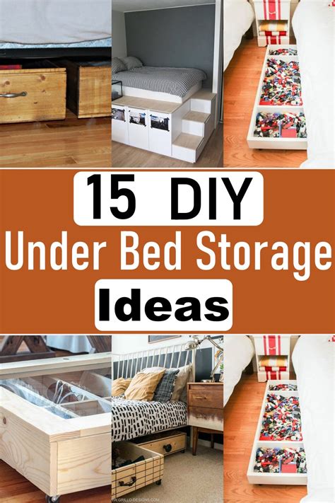 15 Diy Under Bed Storage Ideas For Organizing Craftsy