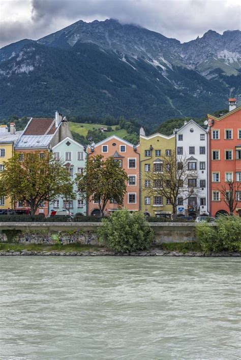 Inn River On Its Way Through Innsbruck Austria Stock Photo Image