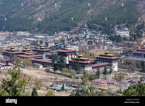 Bhutan Thimphu Tashichhoedzong Aka Tashichho Dzong Historic