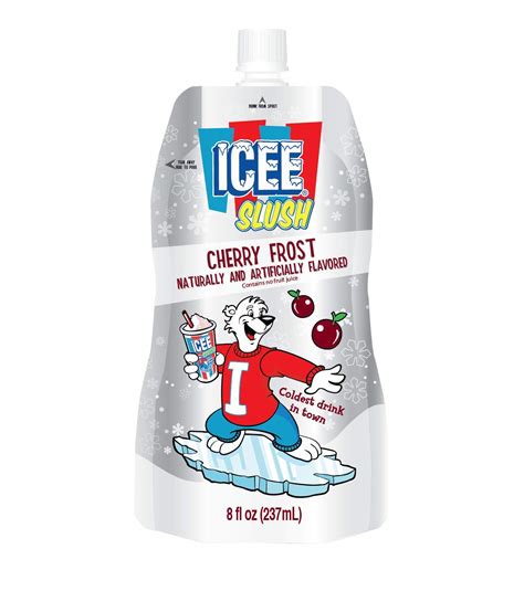 icee slush pouches case cherry frost 24 count grocery and gourmet food