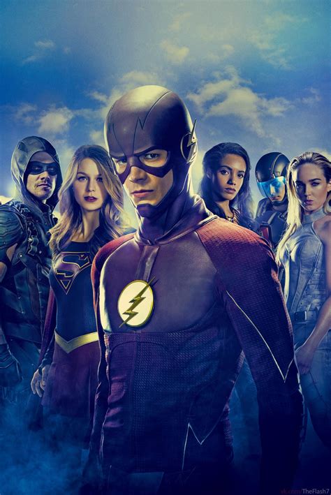 supergirl the flash arrow and dc legends of tomorrow supergirl and flash the flash poster