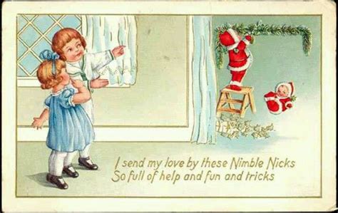 Vintage Postcard Nimble Nicks Postcard Kids Watches Vintage Postcards