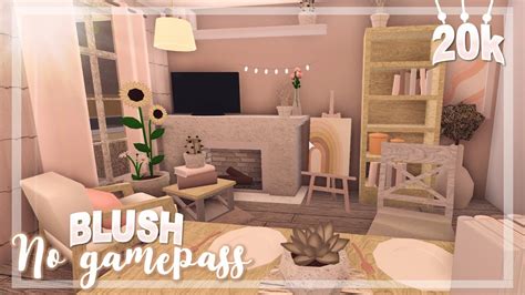 Building a bloxburg house for a stranger but badly. BLOXBURG| Budget Blush No Gamepass House 20k | House build ...