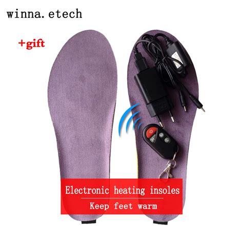 New Usb Electronic Heating Insoles Winter Remote Control Insoles Keep