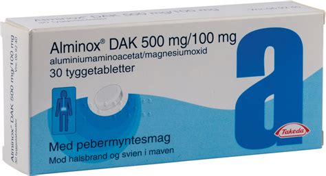 Alminox Dak Tyggetabletter 30 Stk Køb Til Fast Lav Pris Lomax As