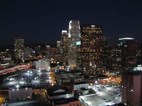 View Of Los Angeles Downtown Taken From The Rooftop At The Flickr