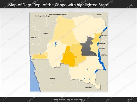 Democratic Republic Of The Congo Map Editable Map Of Democratic
