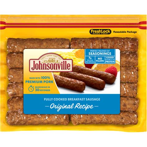 Johnsonville Original Breakfast Sausage Links 96 Oz 12 Ct Sunrise
