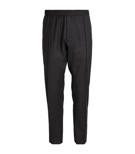 Emporio Armani Virgin Wool Blend Drawstring Trousers Harrods Us