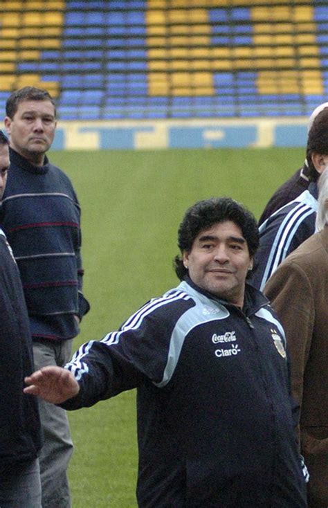 Argentinas Coach Diego Maradona