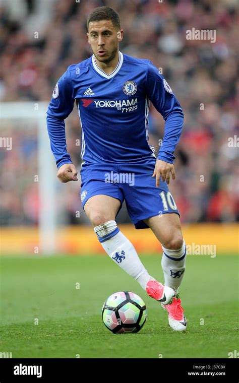 Eden Hazard Chelsea Fc Old Trafford Manchester England April