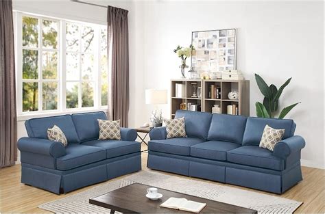Fmopq Convertible Sectional Sofa Set Modern Style Glossy Polyfiber