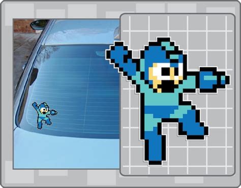 Mega Man Jumping Blast From Mega Man 8 Bit Vinyl Decal Sticker Etsy