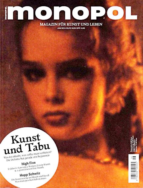Brooke Shields Covers Monopol Magazine Germany June Photo By Garry Gross