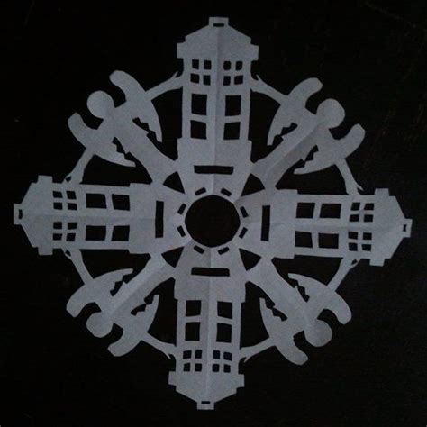 Kick Off The Holidays With Doctor Who Snowflakes Paper Snowflakes