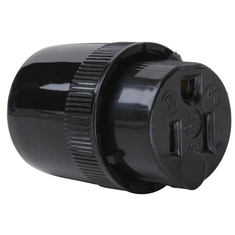 Legrand Pass And Seymour 15 Amp Volt Black 3 Wire Grounding Connector At