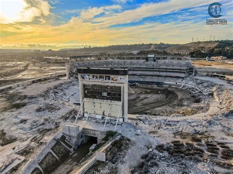 Usa Sdccu Stadium Demolition Ongoing